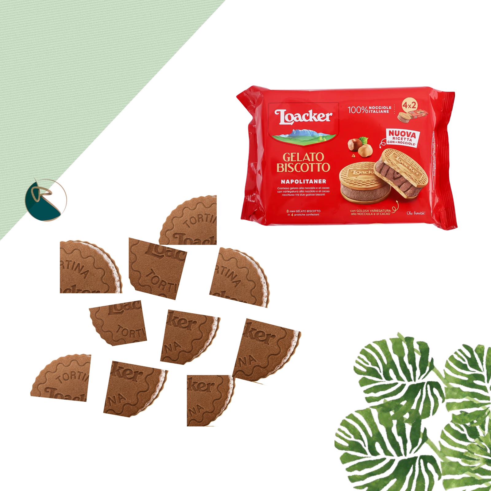 LOACKER GELLATO BISCOTTO FREEZE DRIED ICE CREAM Packet 90g